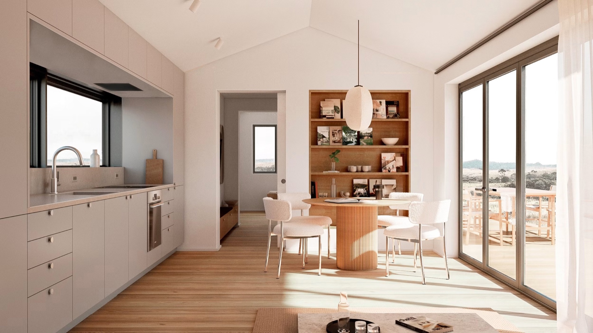 Compact prefab kitchen